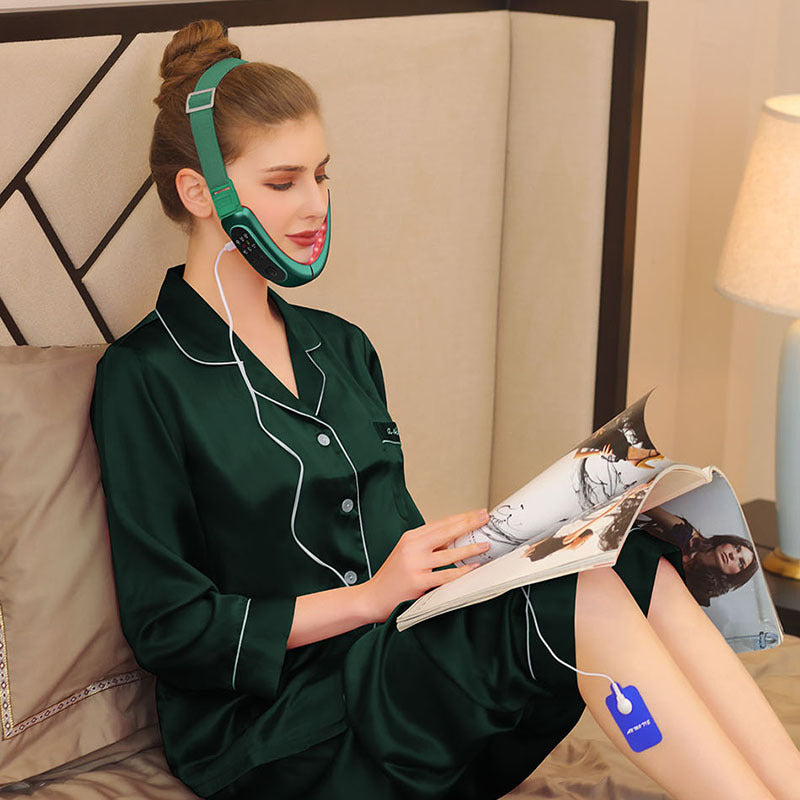 Micro current facial massage instrument