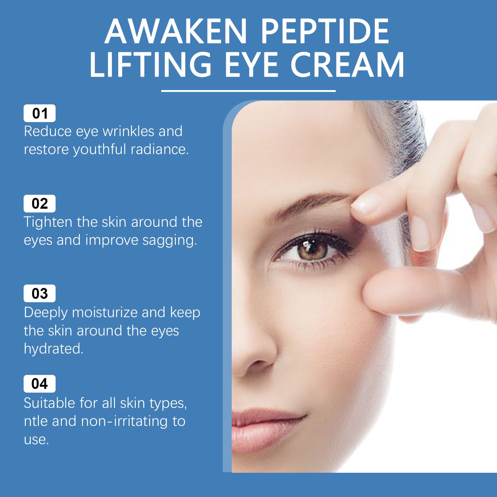 Viareline Collagen Firming Eye Tender And Smooth Skin Around Eyes Moisturizing Elasticity Massage Cream