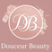 Logo Douceur Beauty - Blanc sur rose